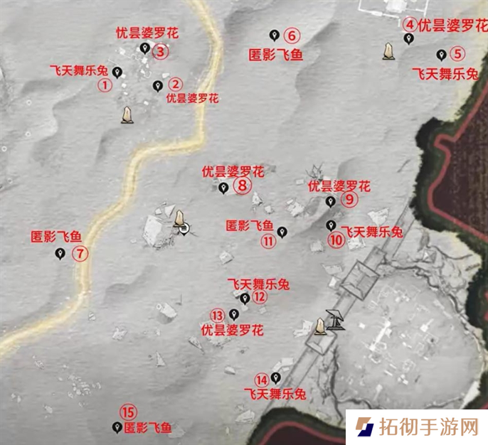 燕云十六声河西蹊跷全收集位置图图四